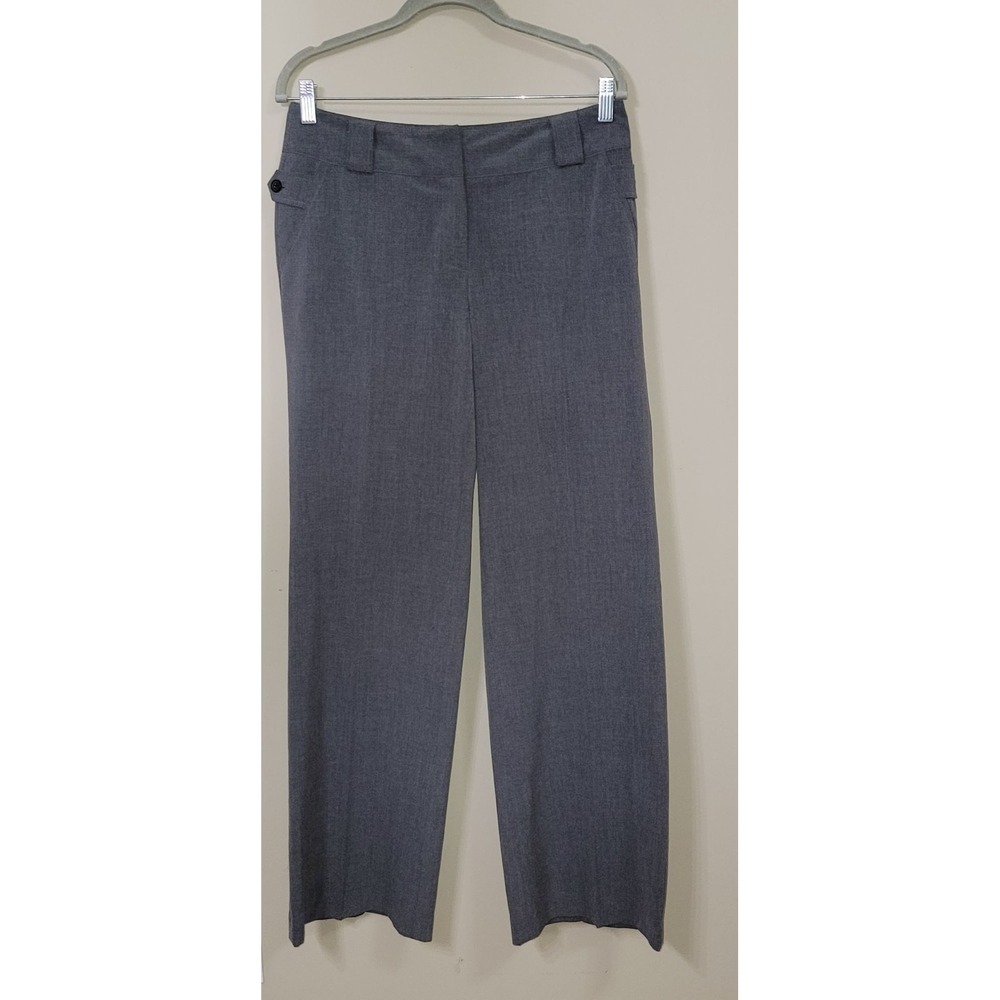MICHAEL KORS Gray Wide Leg Dress Pants‎ Womens Size 6 Flat Front Career